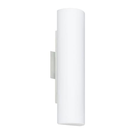 Besa Lighting Baaz 16 Wall Sconce, Opal Matte, Polished Nickel Finish, 2x40W Incandescent 770207-PN